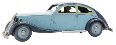Rico Stream Lined Coupe. Spanish, Circa 1935, 13.25" L This beautiful car resembles a Marklin 