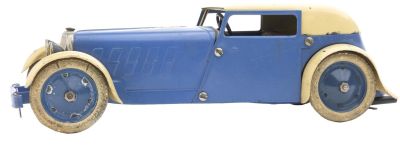 Meccano Coupe. English, Circa 1935, 8.25" L A superior example of the toy! 
Condition 
