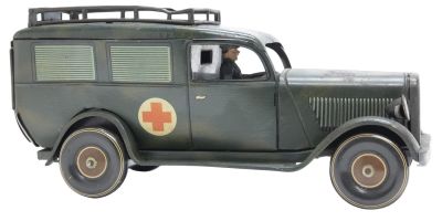 Tipp &amp; Co. Ambulance. German, Circa 1935, 9.5" L This ambulance is in excellent condition 