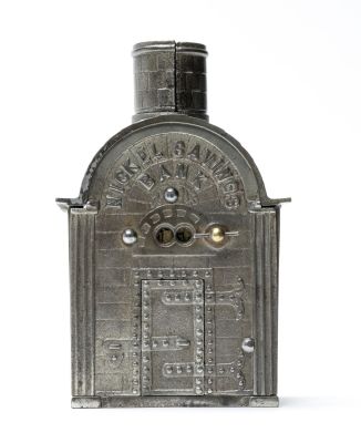 Nickel Savings Bank - Rare. The American Sales Co. Chicago, IL - 1890 - 7.5" T This is an 