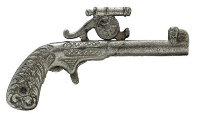 Military Cannon Cap Gun. Made by the J. &amp; E. Stevens Company of Connecticut - 1900's - 5" Long.