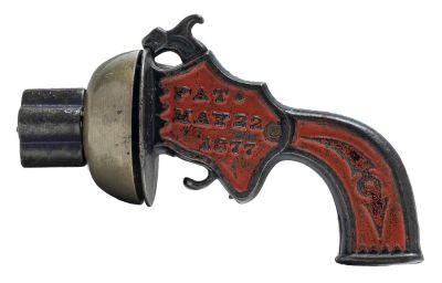 The Bell Ringer Derringer Rare Cast Iron Pistol. Unknown Maker - 5" Long. This rare cast iron 