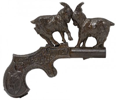 The Best Butter Animated Cap Pistol. Made by the Ives, Blakeslee Company of Connecticut - 1880's 