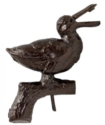 Duck on Log Cap Gun. By Ives, Blakeslee Company. Pat.'d 1884 - 4" Long. The duck's beak snaps 