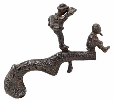 Shoot the Hat Rare Animated Cap Gun. Probably Ives, Blakeslee Company. Pat. Pending - 1890's - 4 