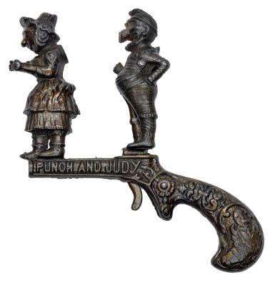 Punch & Judy Cap Pistol. By Ives, Blakeslee &amp; Company. Connecticut - 1880's - 5" Long. 