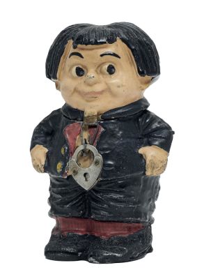 Max Katzenjammer Spelter Bank. Germany - Circa 1920. Rudd Trowbridge Collection. Pristine Plus 