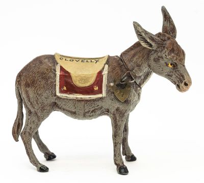 Donkey with Hinged Neck - Large, Spelter Bank. German - 1930 - 4.75" Tall. Reference: PGSB #410. 