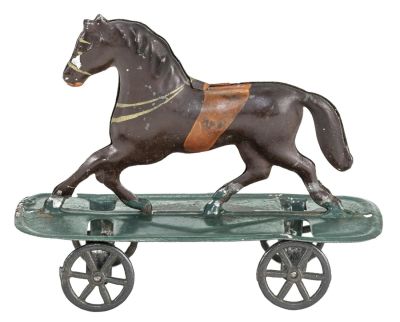 Horse Platform Toy. James Fallows Company. Philadelphia, PA - 1885 - 4.5" L.