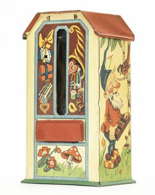 Gnomes Vending Tin Vending Bank. U. S. Zone Germany - 1948.