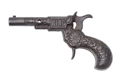 King Cap Gun. By J. &amp; E. Stevens Co. Cromwell, CT. - 1880's - 4.5" Long. This is a scarce 