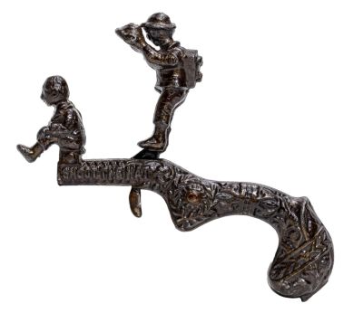 Shoot the Hat Rare Animated Cap Gun. Probably Ives, Blakeslee Company Pat. Pending - 1890's - 