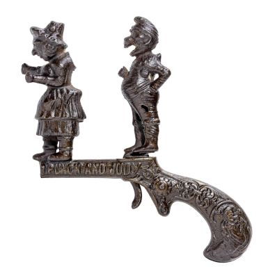 Punch & Judy Cap Pistol. By Ives, Blakeslee Company Bridgeport, CT. - 1880's - 5" Long. In this 