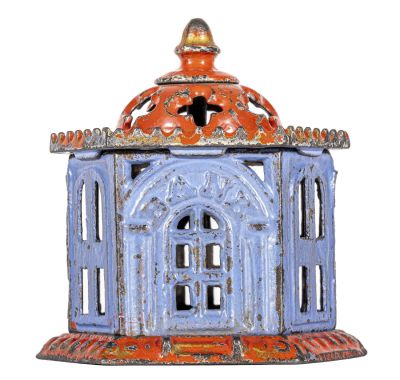Pavillion Iron Bank. By Kyser &amp; Rex Company. Philadelphia - 1880 - 3 1/4" Tall.