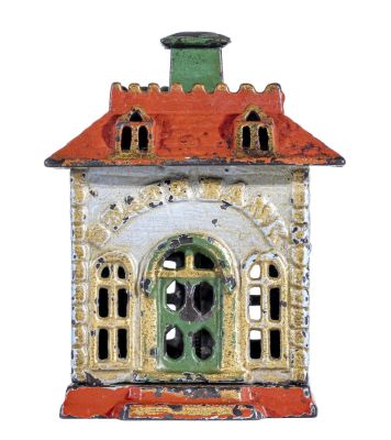 State Bank, Flat Top - Multicolor. Medium Size. By Kyser &amp; Rex Company. Philadelphia - 1890 