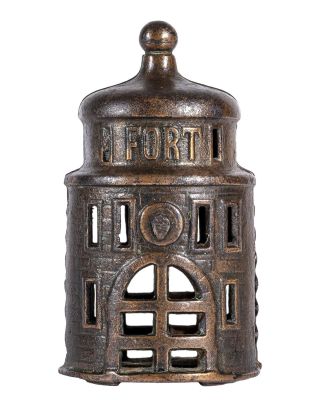 Fort Bank. Kenton Hardware Company. Kenton, OH - 1915 - 4 1/8" Tall. Illustrated as #107-c (PG. 