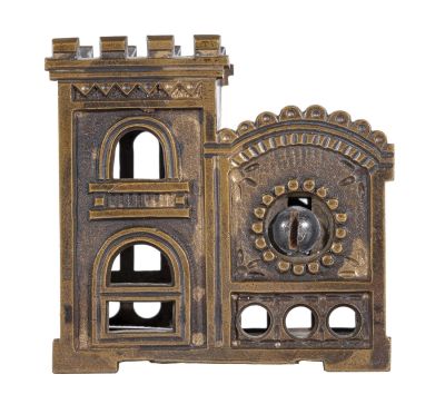 Rose Window - Bronze Pattern. H. L. Judd Company. Wallingford, CT - 1890 - 2 3/8" Tall.