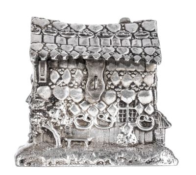 Hansel & Gretel House Still Bank. By WMF.B. Austrian - 1910 - 3" Tall.