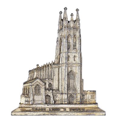 St. Luke's Tower (KLT). A. C. Rehberger. Chicago, IL - 1930 - 5 3/4" Tall.