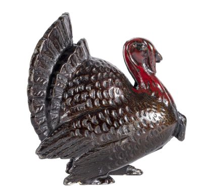 Turkey, Large - Iron Bank. A. C. Williams Company. Ravenna, OH - 1910 - 4 1/4" Tall.