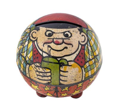 Boy with Beer Stein Still Bank. German - 1920. Condition: Pristine Condition.