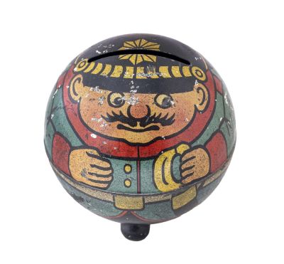 Prussian Soldier with Mustache Still Bank. German - 1920. Condition: Excellent Plus Condition.