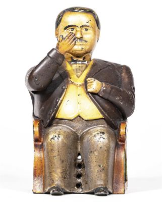 Tammany Iron Mechanical Bank. J. &amp; E. Stevens Company. Cromwell, Connecticut - 1873. 