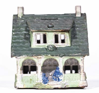 Bungalow/Cottage Iron Bank. Grey Iron Casting Company. Mount Joy, Pennsylvania - 1920. 