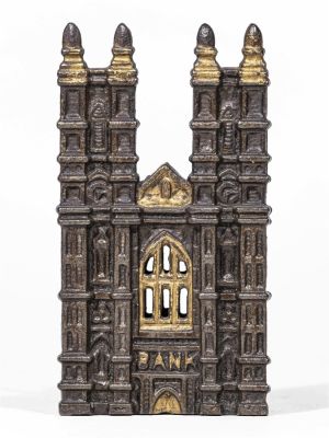 Westminster Abbey Iron Bank. Blunted Spires. Sydenham &amp; McOustra. England - 1908 - 6 1/4" 