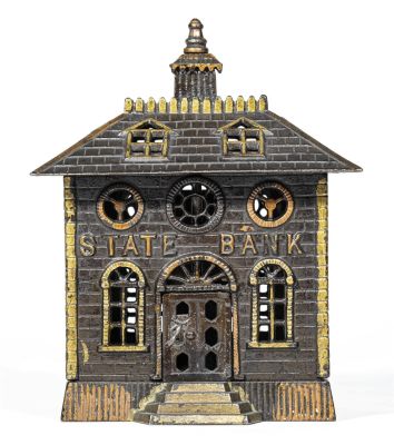 State Iron Bank. Largest Version. Key Lock Trap. Kenton Hardware Company. Kenton, Ohio - 1899 - 