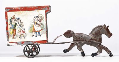 American Tin Covered Wagon. James Fallows Company. Philadelphia, Pennsylvania - 1890 - 8 1/2" 