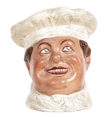 Scarce Chef's Head Bank. French - Circa 1920's. Condition: Pristine Plus Condition.
