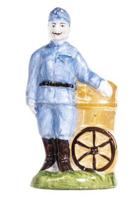 German Naval Officer - Scarce Porcelain Bank. Germany - Circa 1900's. Condition: Near Mint Condition.