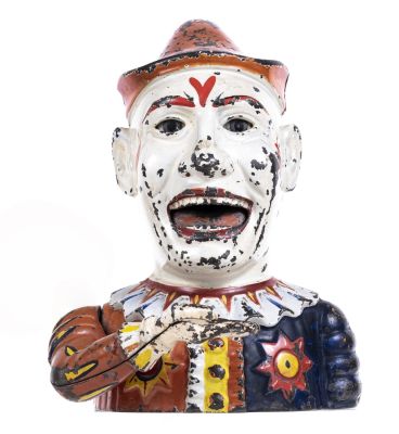 Humpty Dumpty - Cast Iron Mechanical Bank. Made by Shepard Hardware Company. Buffalo, New York - 