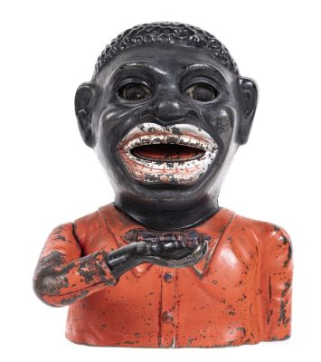 Shepard Jolly Man - Cast Iron Mechanical Bank. Made by the Shepard Hardware Company. Buffalo 