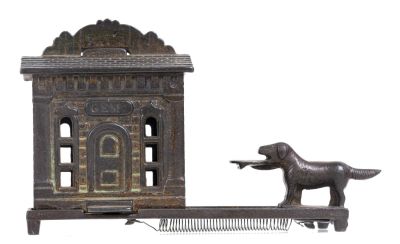 Gem - Cast Iron Mechanical Bank. Made by the Judd Mfg. Company. Wallingford, Connecticut - Circa 