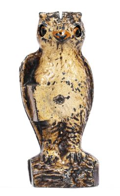 Owl Slot in Head - Cast Iron Mechanical Bank. Made by the Kilgore Mfg. Company. Westerville 