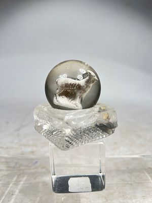 Ram Sulfide Marble. 40 mm Wide American Circa 1900 Condition: Excellent