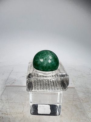 Green Stone Handmade Marble. American 1920- 31 mm Wide Condition: Pristine