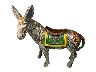The West Point Donkey Bank. Made in Japan. Japan - Circa 1930 - 4 3/4" Tall. Condition: Near 