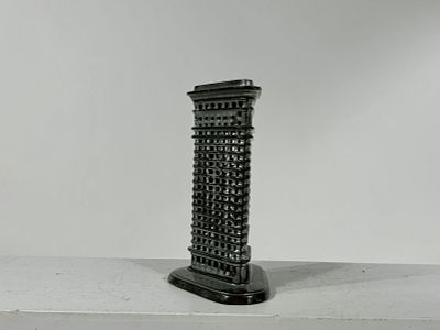 Flat Iron Cast Iron Bank - Second Smallest. Kenton Hardware - Kenton, OH. 1915 - 5 1/2"Tall 