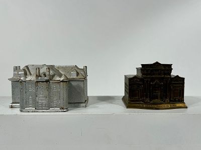 Lot of Two Building Banks - Bethel College Library and Dollar Savings Bank. A.C. Rehberger / 