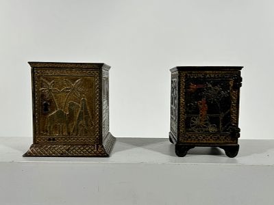 Young American / Arabian Cast Iron Safe Banks - KLT. Kyser and Rex Company - Philadelphia 1890 - 
