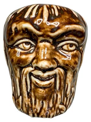 Rockingham Glaze Bust Bank. Austrian - Circa 1930's. Condition: Pristine Condition.