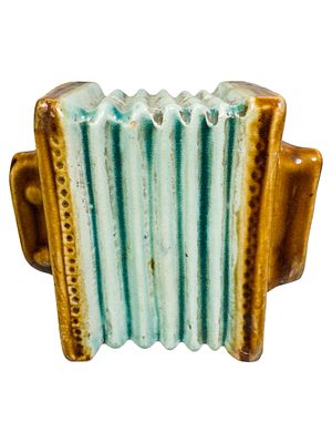 Ceramic Concertina Bank. Austrian - Circa 1930's. Condition: Pristine Condition.