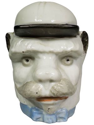 The Whiskered Bulldog Captain. German - Circa 1910's. Condition: Pristine Condition.