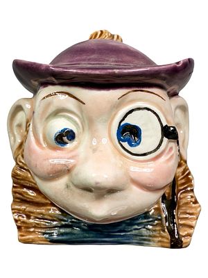 Aristocrat with Monocle. Marked "8633" on Back. Austrian - Circa 1930's. Condition: Pristine 