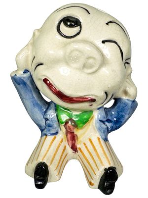 Relaxing Dandy Bank. Japanese - Circa 1930's. German - Circa 1920's. Condition: Pristine 