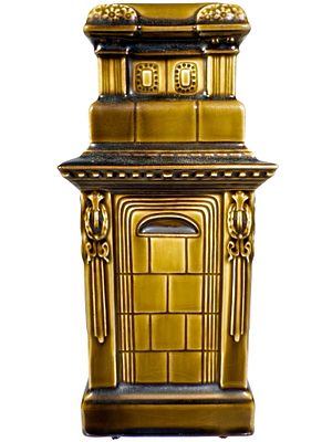 Ernst Teichert Stove Ceramic Bank. Manufactured in Meissen, Germany - Circa 1900's. The bank is 