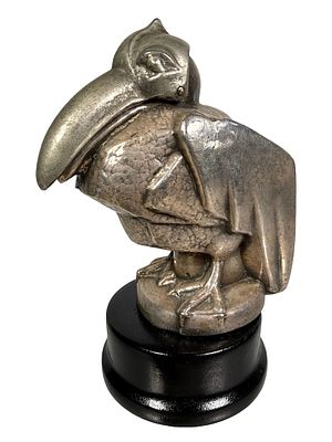 Pelican with Opening Beak. Semi-Mechanical - Beak Opens to Reveal Coin Slot. German - 1930's. 